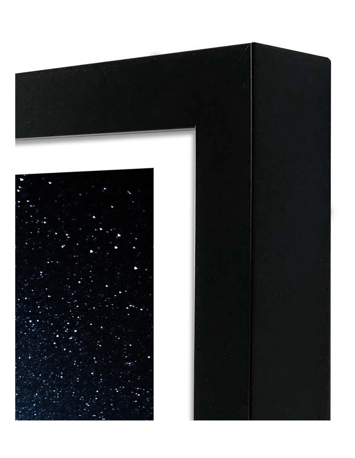 Australian Made Camping Under Milky Way Art Print Black Frame image 3