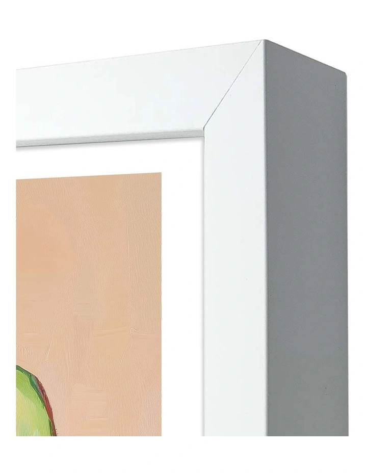 Australian Made Disco Avocado Delight Art Print White Frame image 3