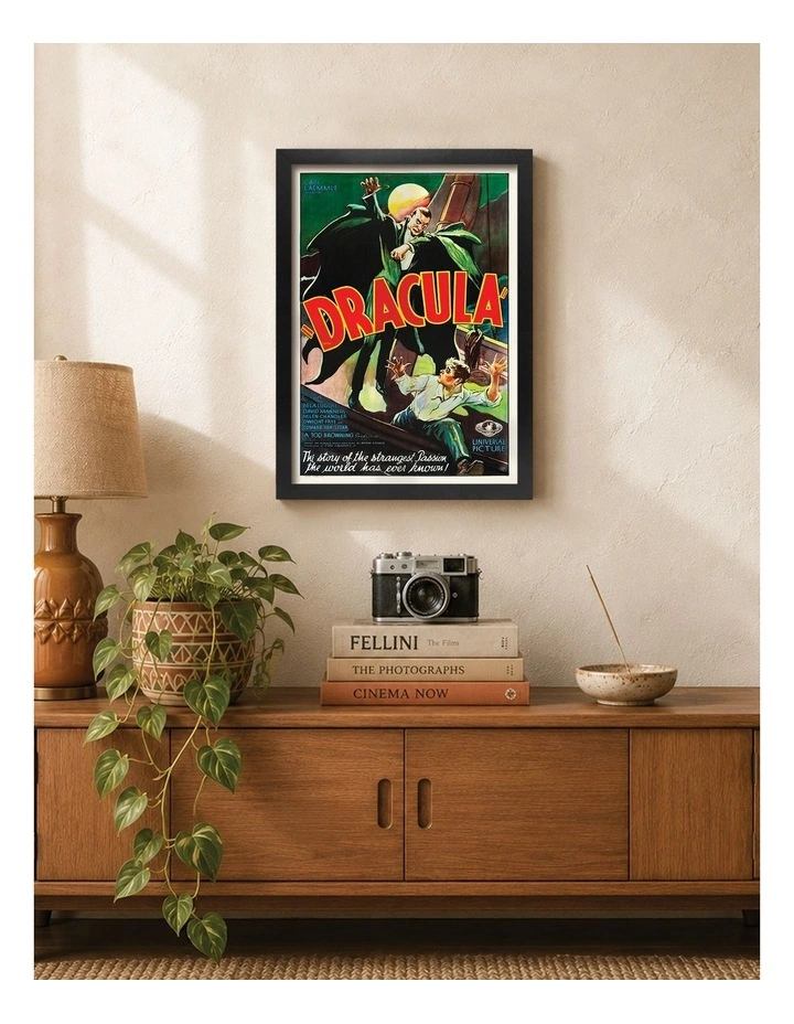 Australian Made Dracula Vintage Art Poster Black Frame image 2
