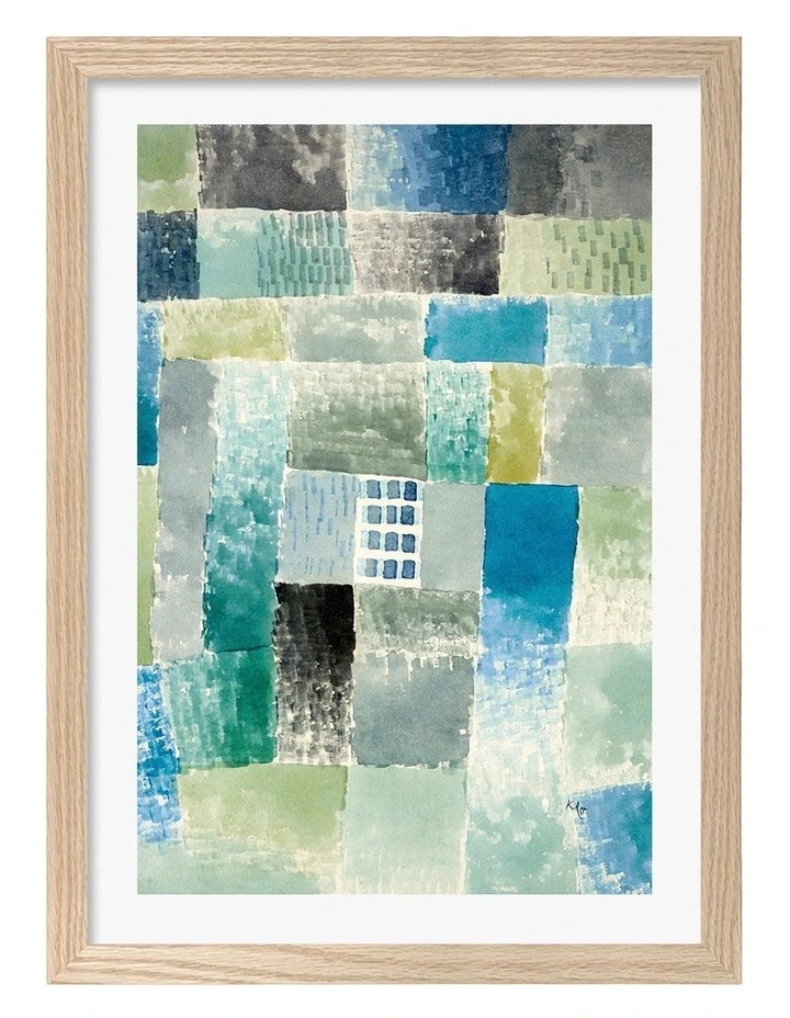 Australian Made First House in a Settlement Art Print Natural Frame image 1