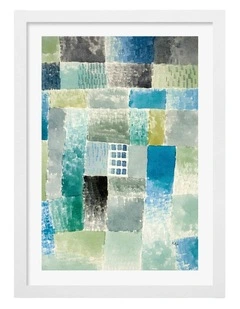 Australian Made First House in a Settlement Art Print White Frame