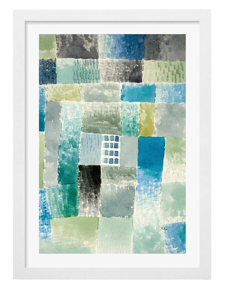 Australian Made First House in a Settlement Art Print White Frame image 1