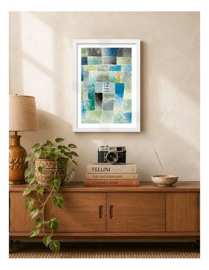 Australian Made First House in a Settlement Art Print White Frame image 2