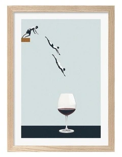 Australian Made Forget You Get Old Art Print Natural Frame