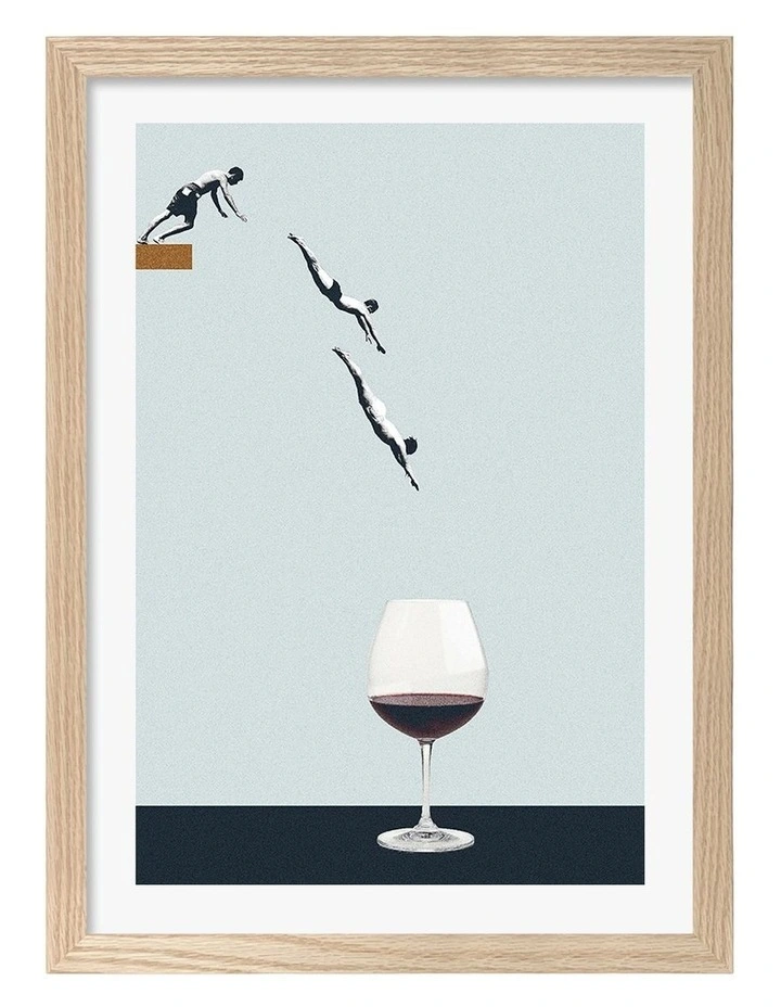 Australian Made Forget You Get Old Art Print Natural Frame image 1