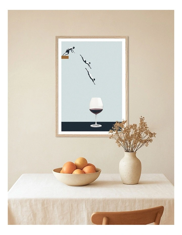Australian Made Forget You Get Old Art Print Natural Frame image 2