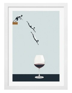 Australian Made Forget You Get Old Art Print White Frame