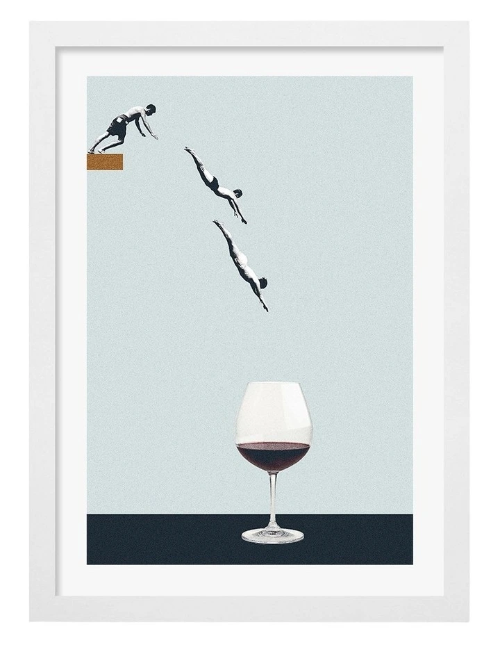 Australian Made Forget You Get Old Art Print White Frame image 1