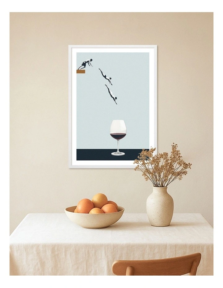 Australian Made Forget You Get Old Art Print White Frame image 2