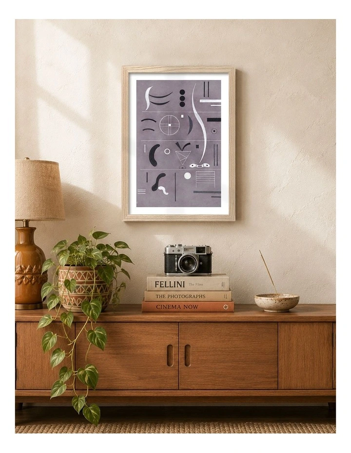Australian Made Four Parts Art Print Natural Frame image 2