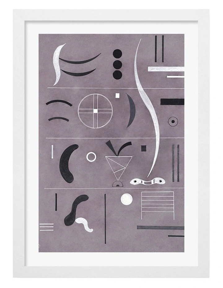 Australian Made Four Parts Art Print White Frame image 1