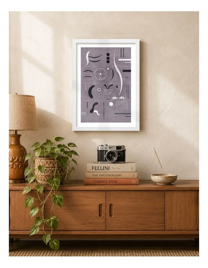 Australian Made Four Parts Art Print White Frame image 2