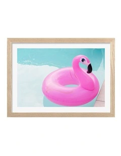 Australian Made Giving You The Eye Art Print Natural Frame