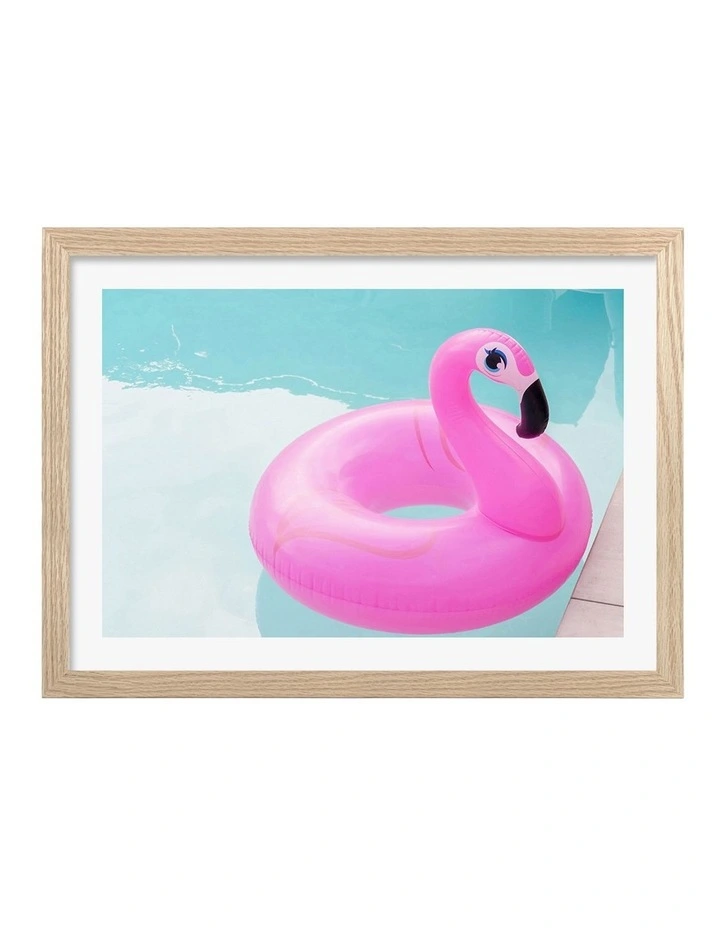 Australian Made Giving You The Eye Art Print Natural Frame image 1
