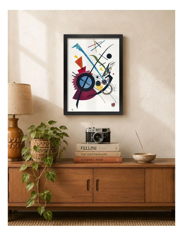 Australian Made Kandinsky Violet Art Print Black Frame image 2