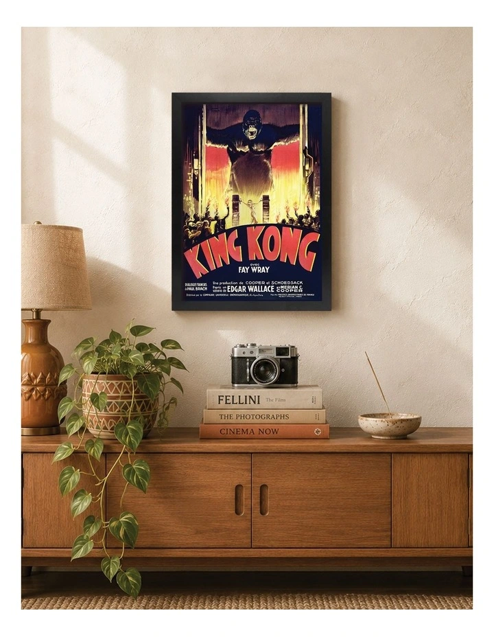 Australian Made King Kong Vintage Art Poster Black Frame image 2