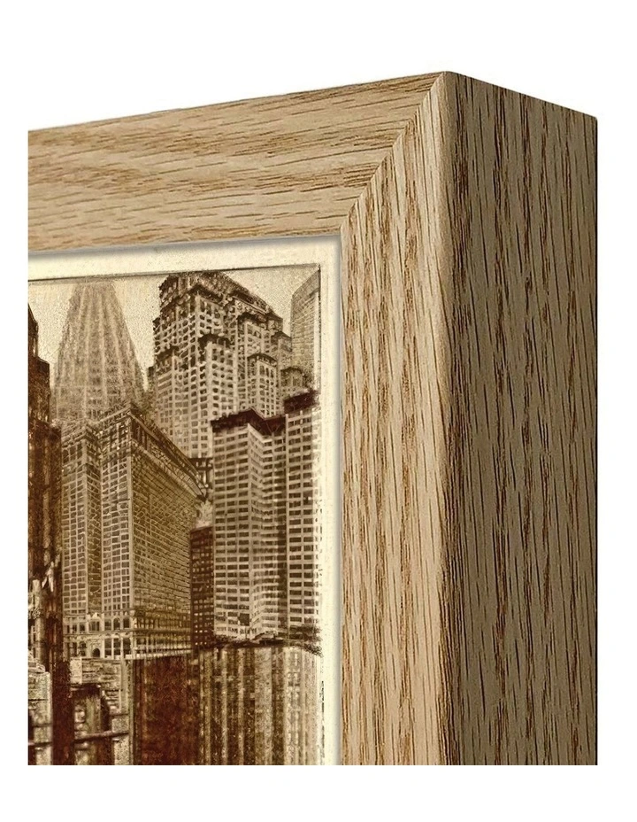 Australian Made Metropolis Vintage Art Poster Natural Frame image 3