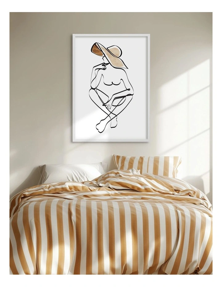 Australian Made Minimalist Portrait K7 Art Print White Frame image 2