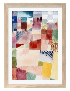 Australian Made Motif from Hammamet Art Print Natural Frame