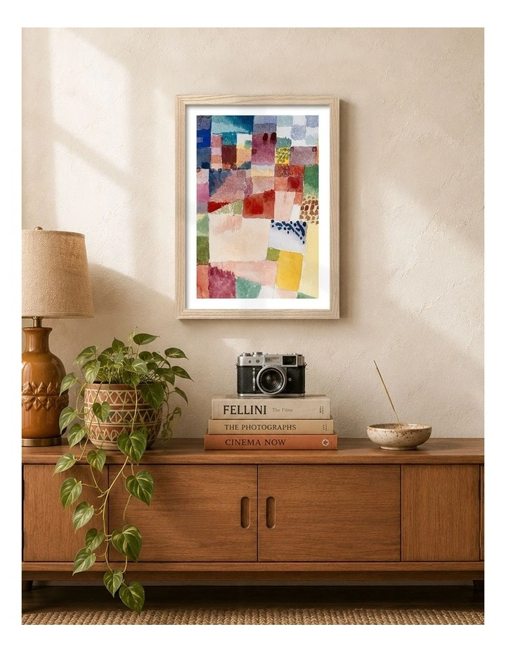 Australian Made Motif from Hammamet Art Print Natural Frame image 2