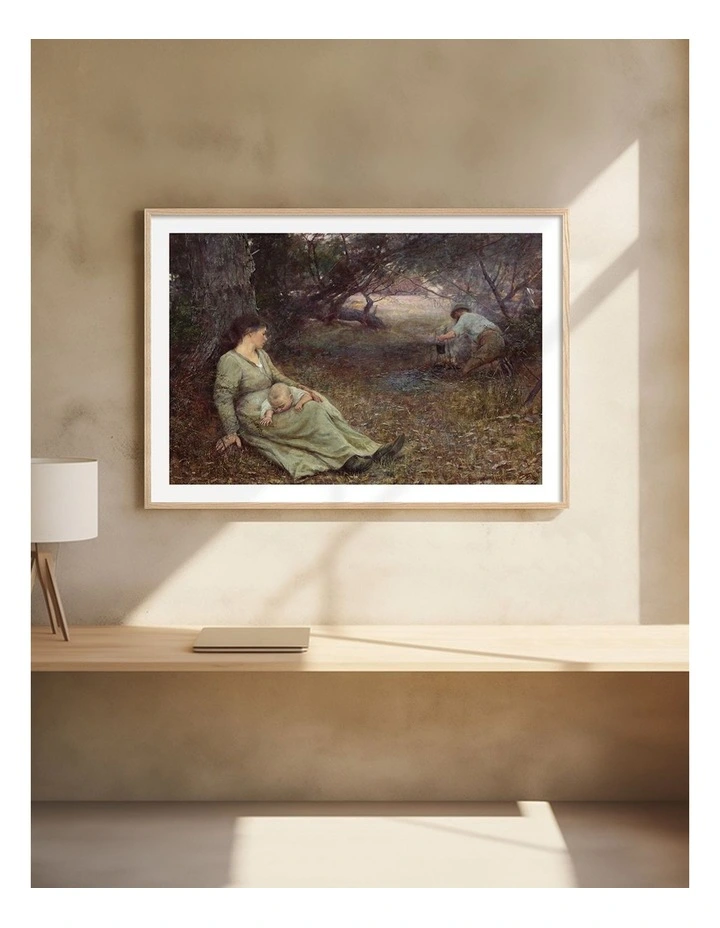 Australian Made On the Wallaby Track Art Print Natural Frame image 2