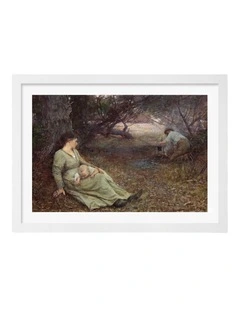 Australian Made On the Wallaby Track Art Print White Frame