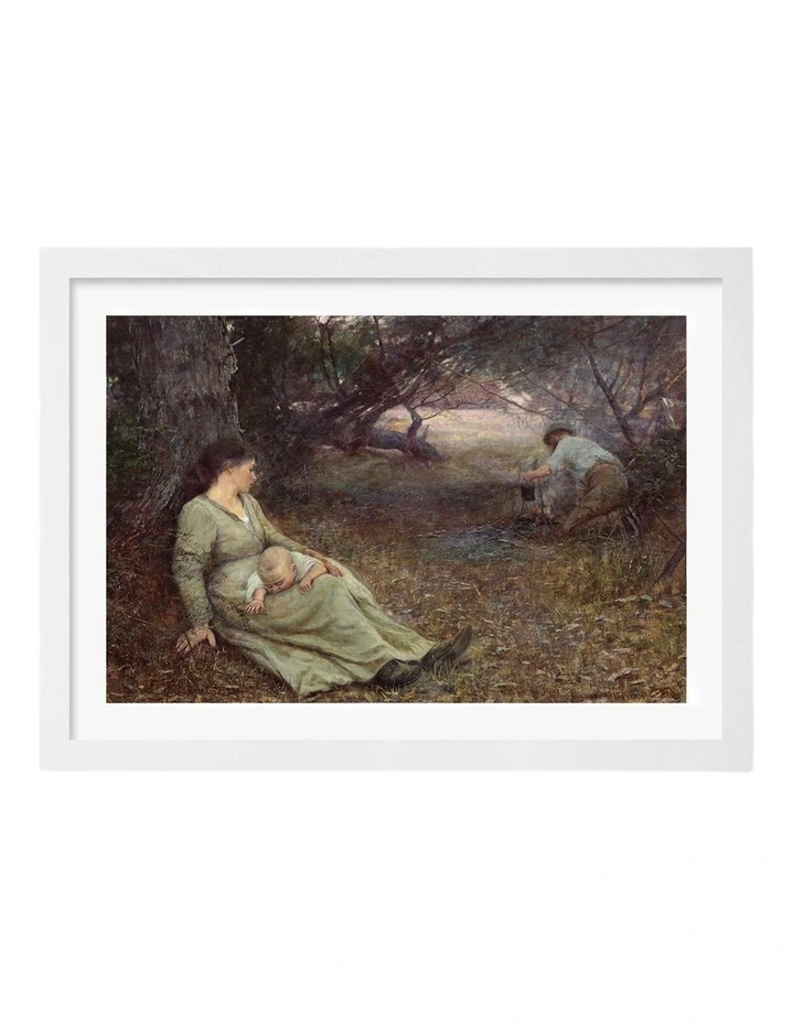 Australian Made On the Wallaby Track Art Print White Frame image 1