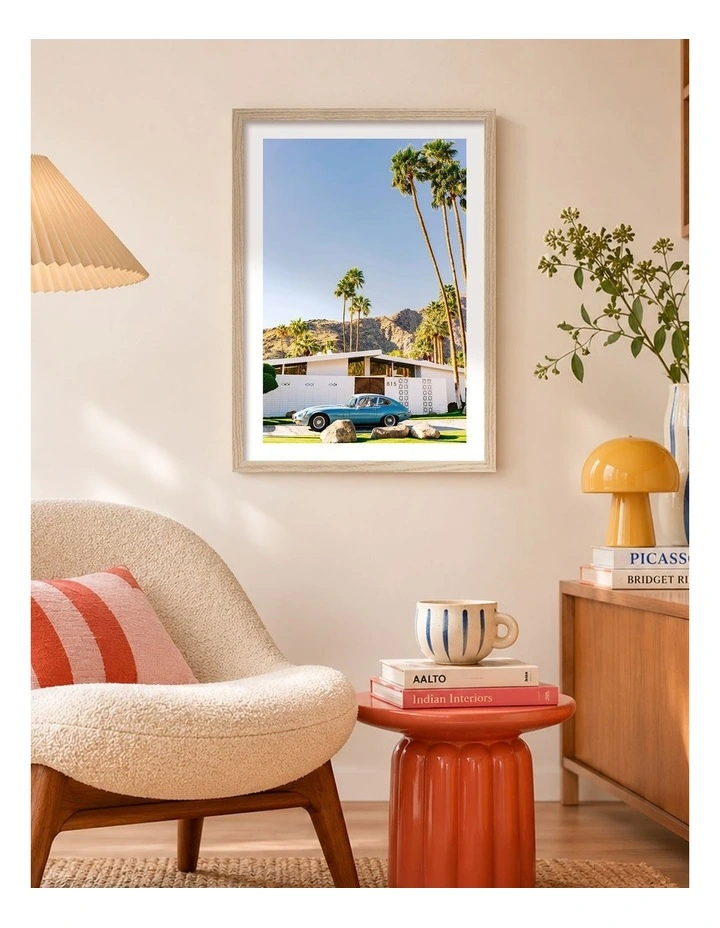 Australian Made Palm Springs Ride 7 Art Print Natural Frame image 2