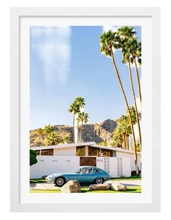 Australian Made Palm Springs Ride 7 Art Print White Frame