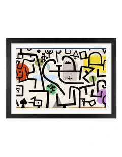 Australian Made Rich Port Art Print Black Frame