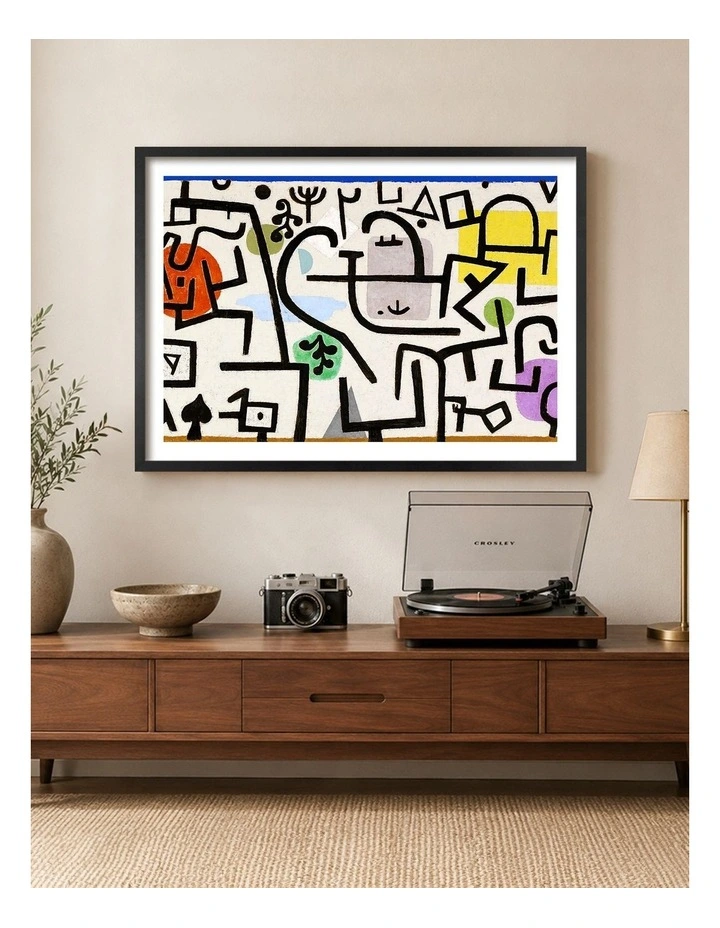 Australian Made Rich Port Art Print Black Frame image 2