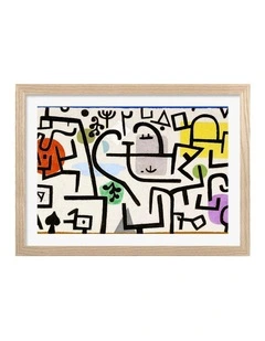 Australian Made Rich Port Art Print Natural Frame