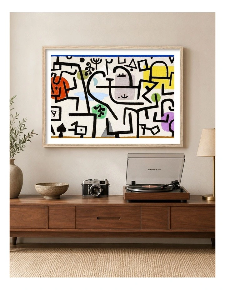 Australian Made Rich Port Art Print Natural Frame image 2