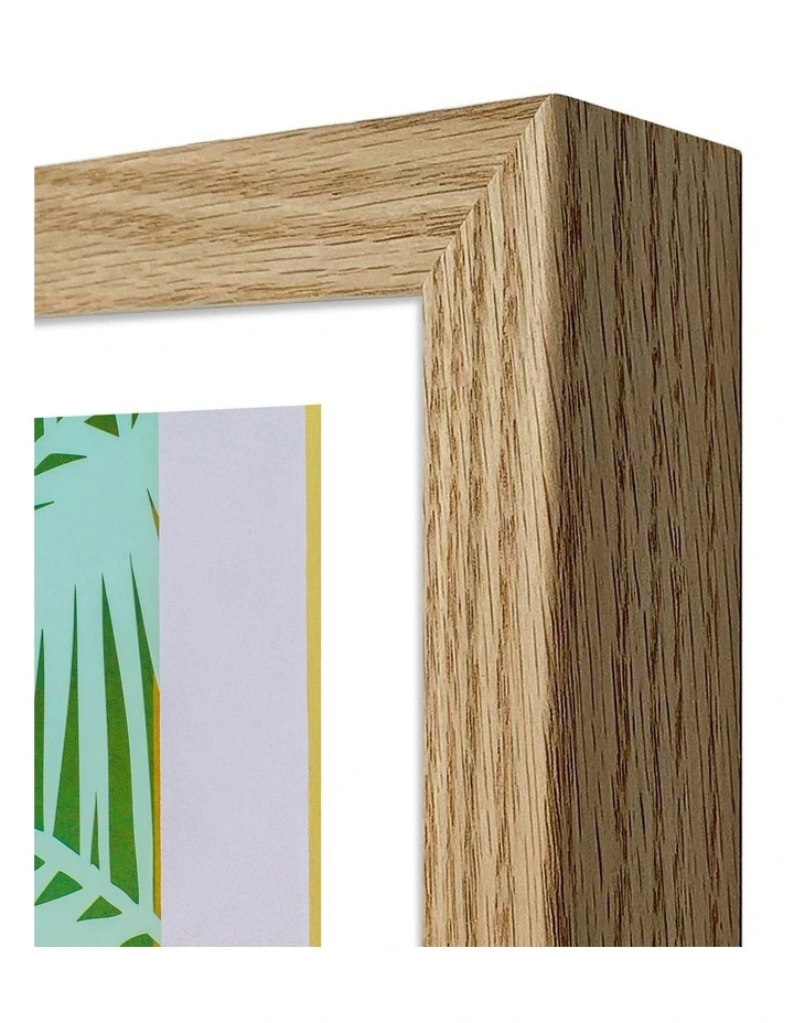 Australian Made Saguaro Rainbow Art Print Natural Frame image 3