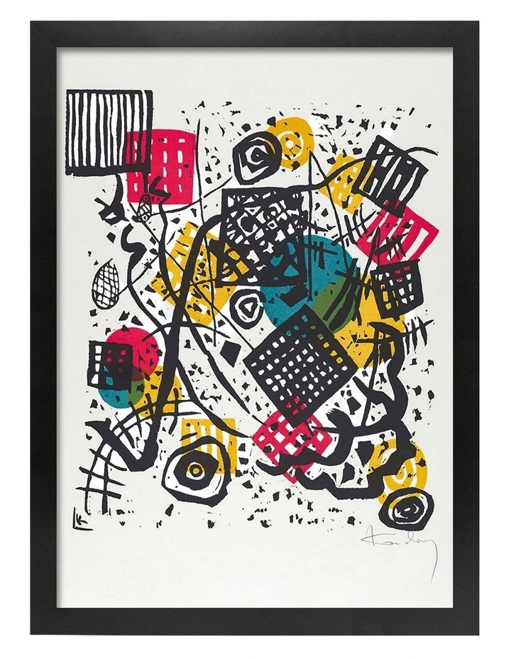 Australian Made Small Worlds V Art Print Black Frame image 1