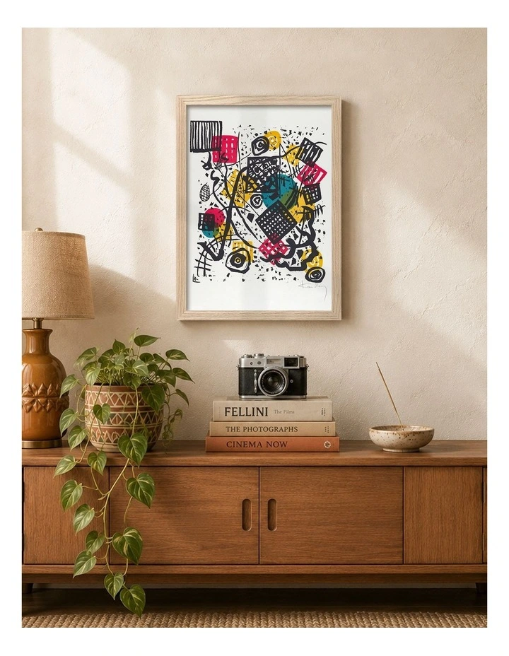 Australian Made Small Worlds V Art Print Natural Frame image 2