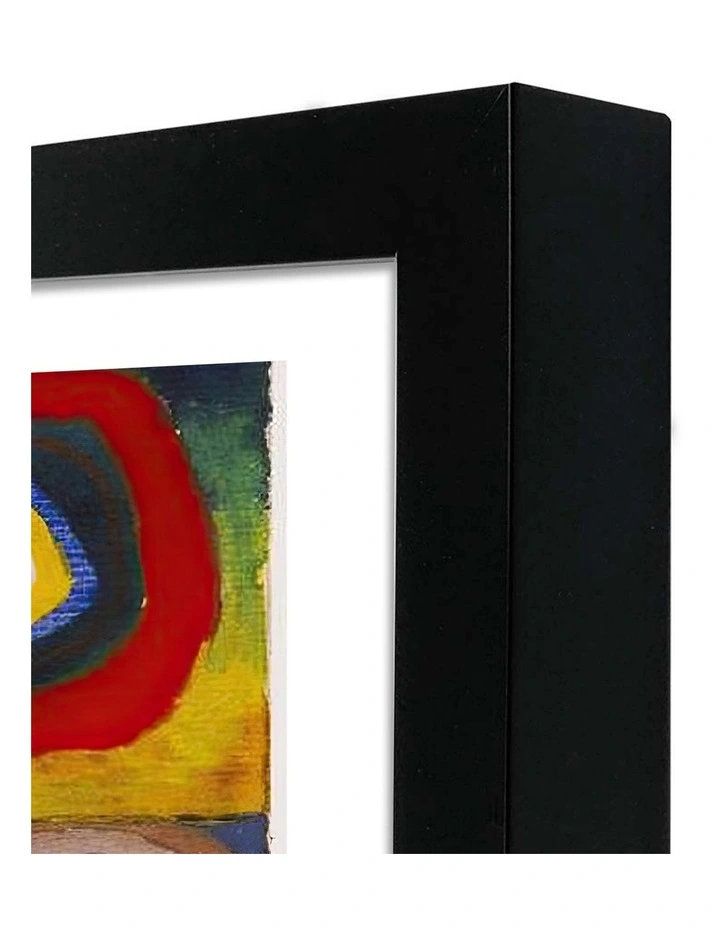 Australian Made Squares with Concentric Circles Art Print Black Frame image 3