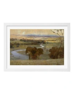 Australian Made Still Glides the Stream and Shall Forever Glide Art Print White Frame