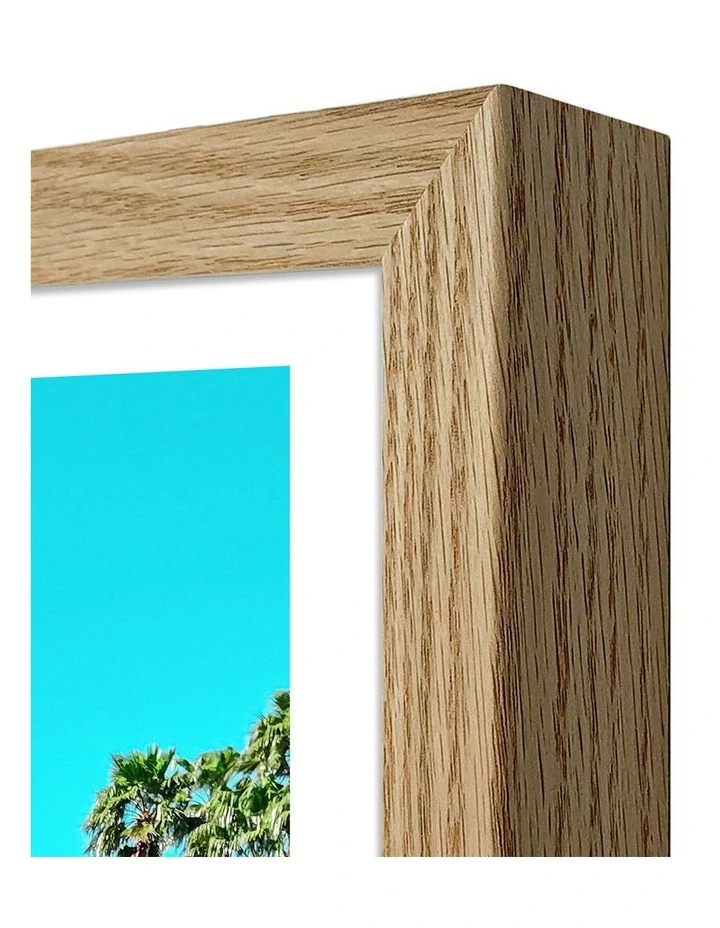 Australian Made Teal Thunderbird Art Print Natural Frame image 3