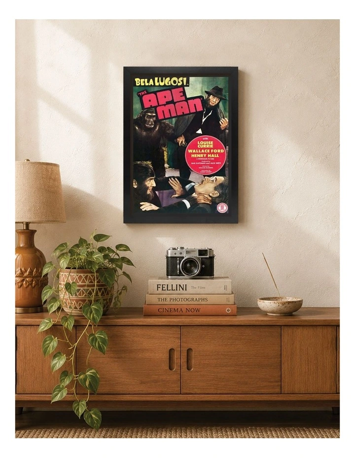 Australian Made The Ape Man Vintage Art Poster Black Frame image 2