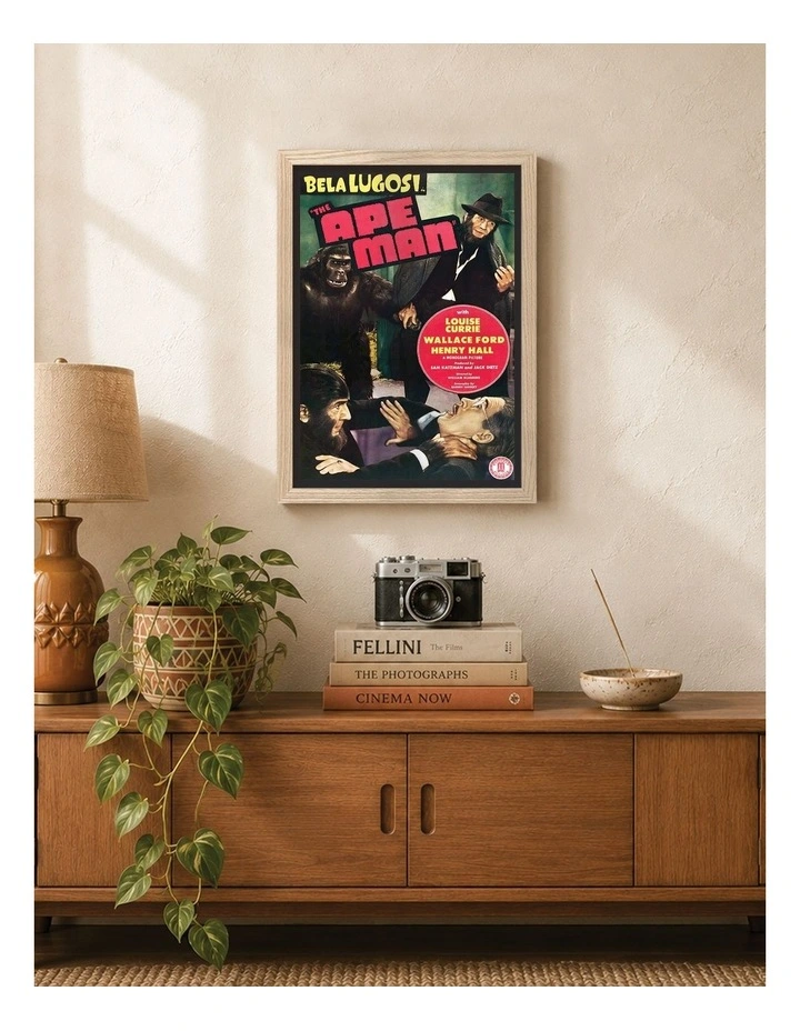 Australian Made The Ape Man Vintage Art Poster Natural Frame image 2