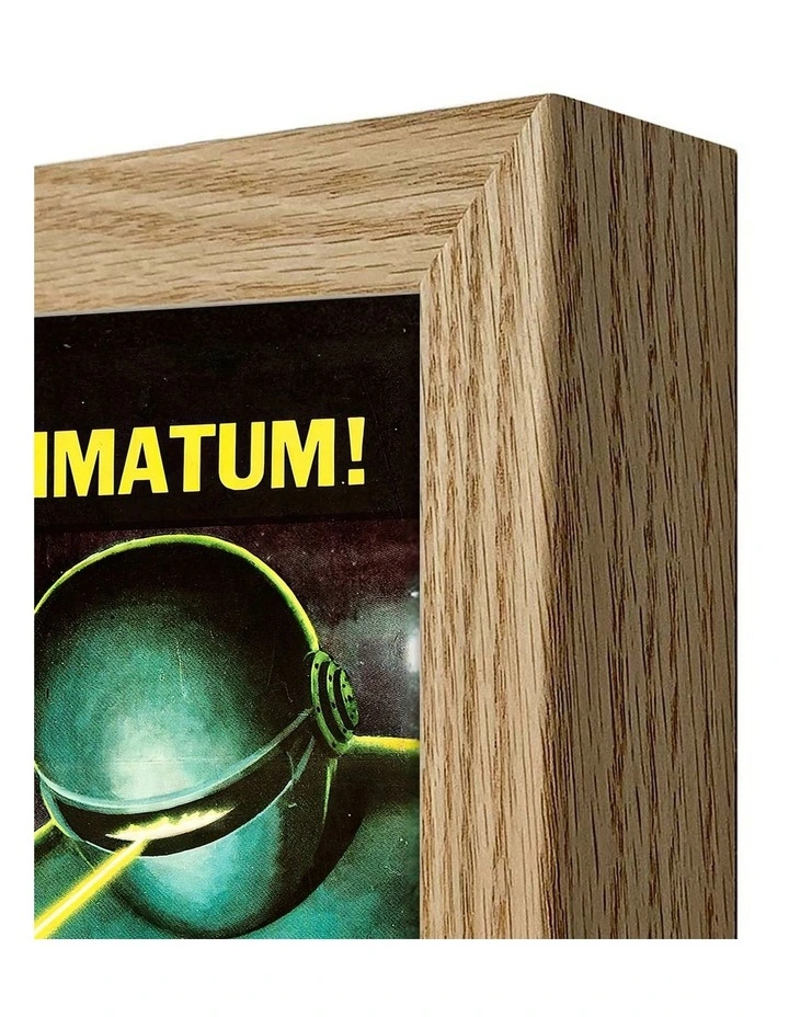 Australian Made The Day the Earth Stood Still Vintage Art Poster Natural Frame image 3