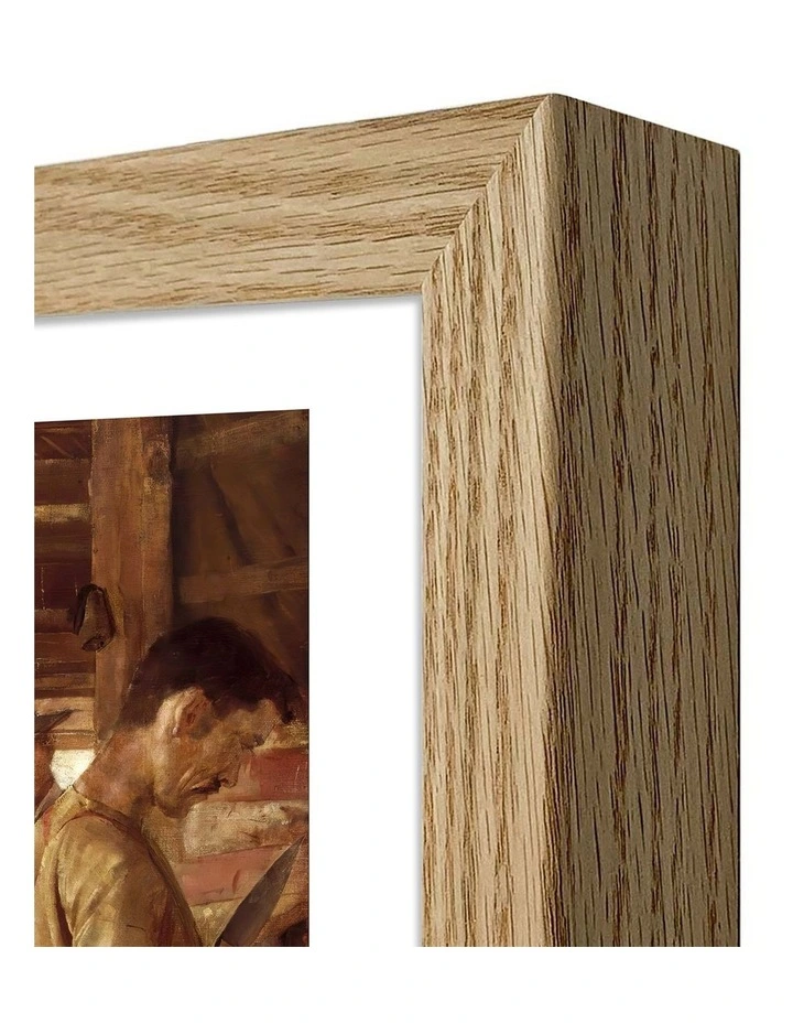 Australian Made The Golden Fleece Art Print Natural Frame image 3