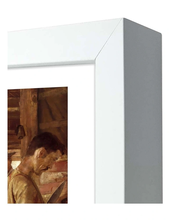 Australian Made The Golden Fleece Art Print White Frame image 3