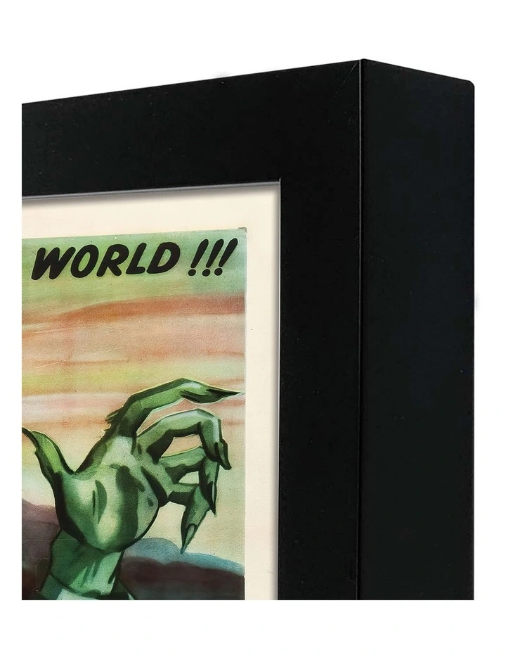 Australian Made The Lady and the Monster Vintage Art Poster Black Frame image 3