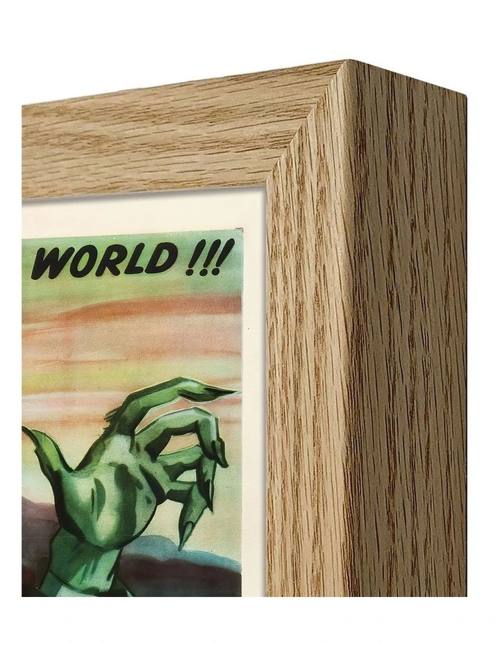 Australian Made The Lady and the Monster Vintage Art Poster Natural Frame image 3