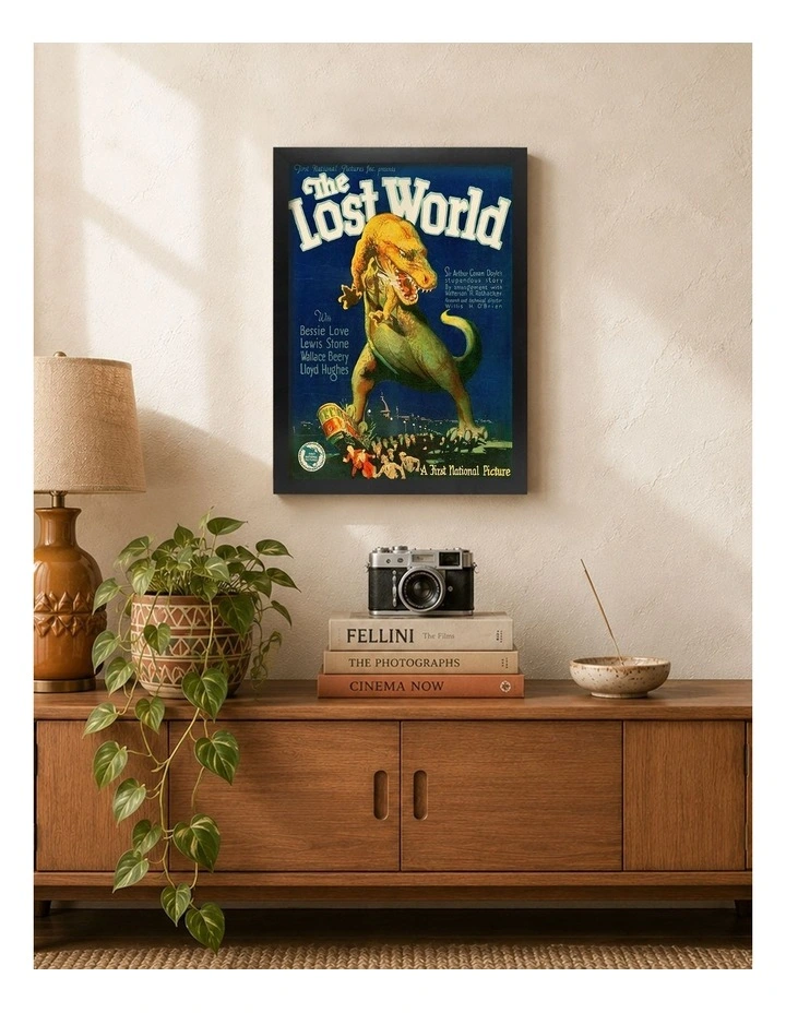 Australian Made The Lost World Vintage Art Poster Black Frame image 2