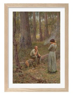 Australian Made The Pioneer Art Print Natural Frame