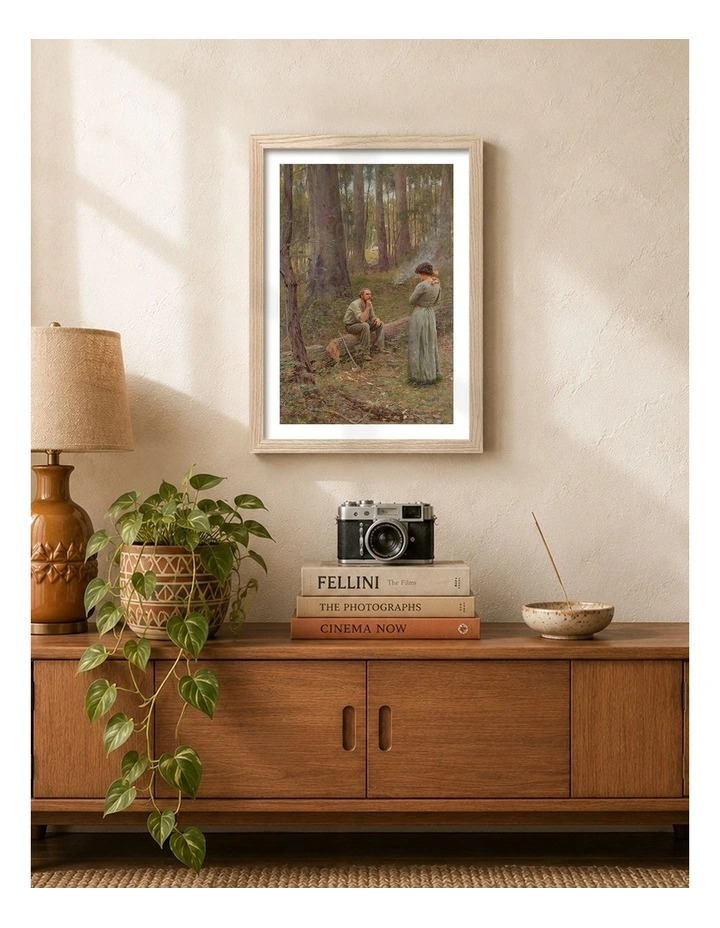 Australian Made The Pioneer Art Print Natural Frame image 2
