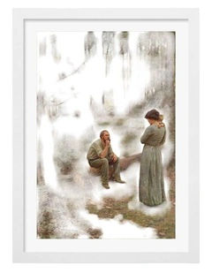 Australian Made The Pioneer Art Print White Frame